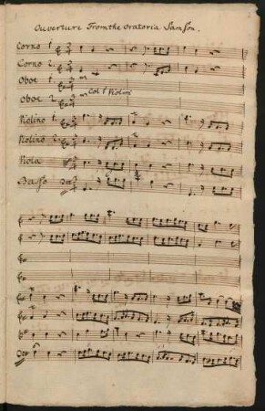 Samson. Auszüge; orch, bc; G-Dur; HWV 57