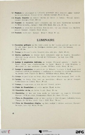 Luminaire (Nr. 630-642)