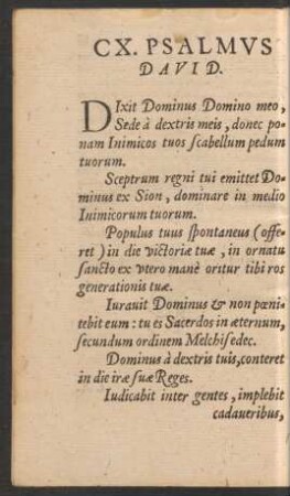 In CX. Psalmum.