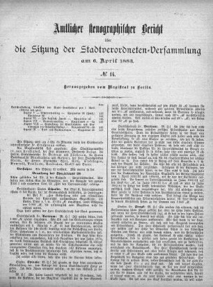 Nr. 14, 6. April 1883
