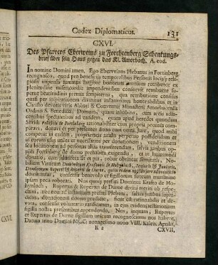 131-134, CXVI - CXVIII