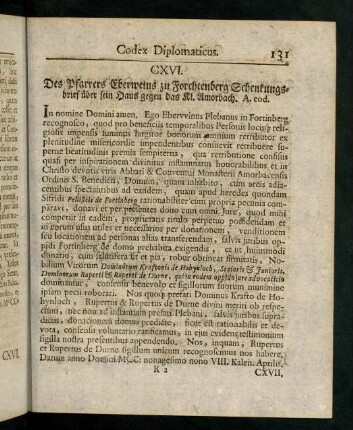131-134, CXVI - CXVIII