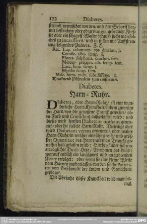 Diabetes. Harn-Ruhr