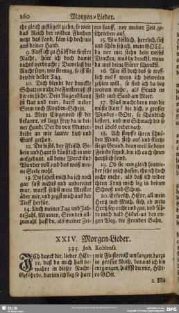 XXIV. Morgen-Lieder