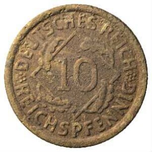 Fundmünze, 10 Reichspfennig, 1936