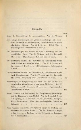 Archiv für die gesamte Physiologie des Menschen und der Thiere. 44, 44. 1889
