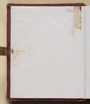 Vorsatz. Vorderes Anpappblatt : Familienalbum in lutherischer Familientradition. Ledereinband, goldgeprägt mit Metall-Leder-Schließe, Goldschnitt; 14,5 x 11,5 x 3 cm (um 1890/1900): Dresden: SLUB/DF 2017.A.351
