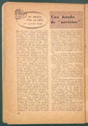 Una banda de "novicios" : Un detalle para la pista