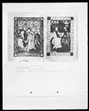 Gebetbuch, Passion und Frauenklage — Christus und Maria thronend, Folio 237verso