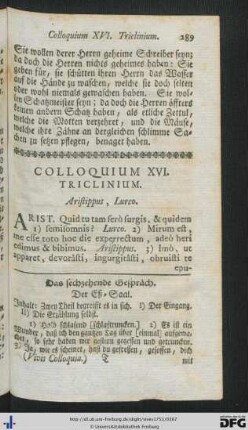 Coll. XVI - XX.