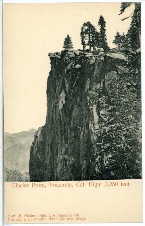 Yosemite. Glacier Point, Yosemite, Cal.