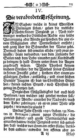 IV. Die verabredete Erscheinung