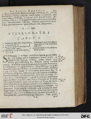 Tit. XIII: Stellionatus