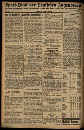Zweite Ausgabe vom Freitag, den 22. Mai 1931.
