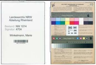 Entnazifizierung Marie Winkelmann , geb. 07.05.1880 ()