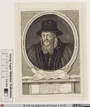 Bildnis Jacques Cujas (eig. Cujaus, lat. Cujacius)