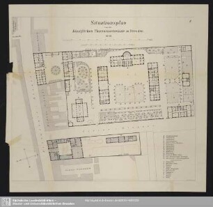 Situationsplan von der Königlichen Thierarzneischule zu Dresden. 1880