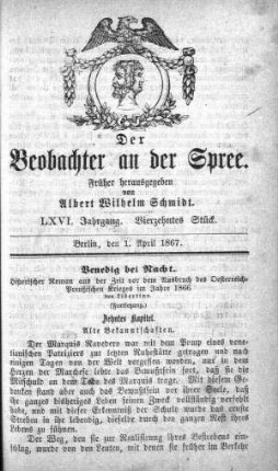 14. Stueck, 1. April 1867
