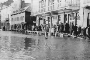 Hochwasser 1955 am Oberrhein