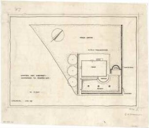 Billing, Hermann; Singen; Krankenhaus - Chefarztwohnhaus, Garten (Grundriss)