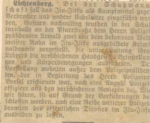 Album Erich Rahn; Jiu-Jitsu als Kampfmittel bei der Lichtenberger Polizei