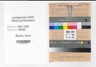 Entnazifizierung Anna Braum , geb. 03.09.1911 ()