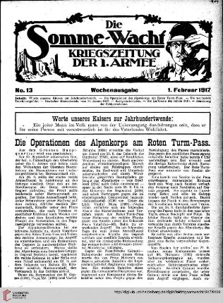 Hefte 13-25, Februar 1917