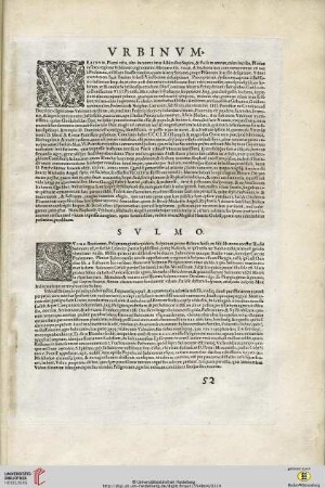 Urbinum (Urbino) / Sulmo (Sulmona)