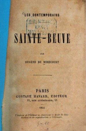 Sainte-Beuve