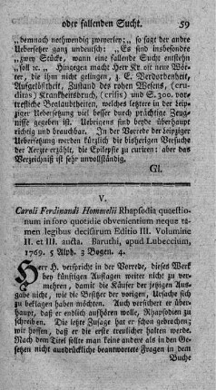 Rhapsodia quaestionum in foro quotidie obvenientium neque tamen legibus decisarum. Ed.III. et auct.