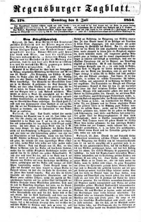 Regensburger Tagblatt : Kampf-Organ für nationale Freiheit und soziale Gerechtigkeit. 1854, 7 - 12