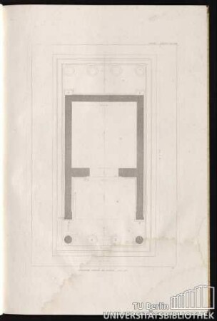Liefg. I. Pl. VIII. Ionischer Tempel am Ilissus.