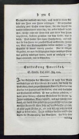 Entdeckung Amerikas Titelbl. Taf. XXV. Fig. 122