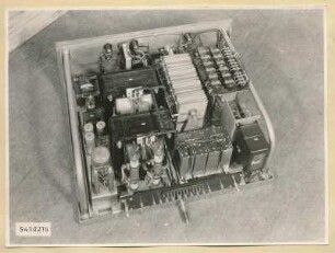 10 kW Fernsehsender Nr. 507, Schrank T1 Einschub Netzteil II, Foto 1954