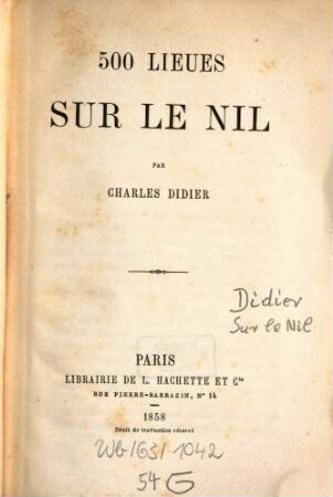 500 lieues sur le Nil