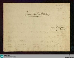 Lodoïska. Excerpts. Arr - Don Mus.Ms. 1499 : pf