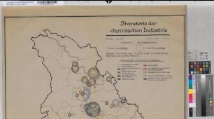 [Nord-Rheinprovinz]. Industriestandorte der Wirtschaftsgruppe Standorte der chemischen Industrie. Stand: Mitte 1946. [Branchen/Produktionszweige und Beschäftigtenzahlen nach Firmenliste]. Landesplanungsgemeinschaft Rheinland, Düsseldorf, Landeshaus