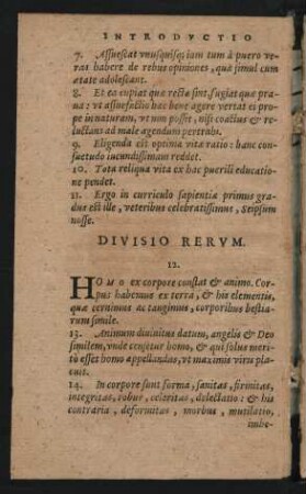 Divisio Rerum.
