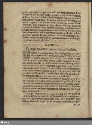 Caput V. De causis mediatis remotioribus naturalibus