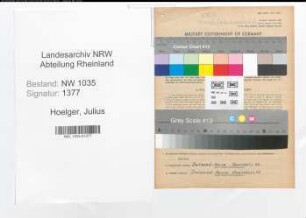 Entnazifizierung Julius Hoelger , geb. 14.03.1911 (Steiger)
