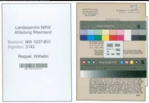 Entnazifizierung Wilhelm Reppel , geb. 23.03.1888 (Kaufmann)