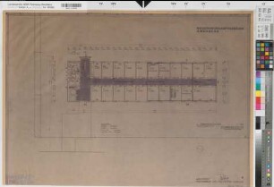 Arnsberg, Regierungshauptgebäude, Grundriss, 4. Obergeschoss, Baubestandszeichnung