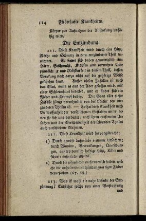 Die Entzündung.
