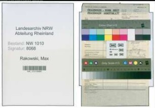 Entnazifizierung Max Rakowski , geb. (Stahlproduktion)