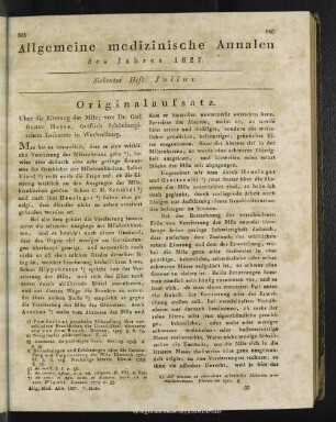 Siebentes Heft. Julius