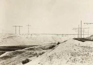 Niederlausitzer Braunkohlengebiet, Laubusch, Grube Erika : Aufgelassener Tagebau