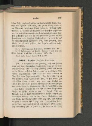 2065. Krohn (Berthold Nicolaus).
