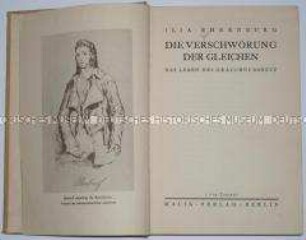 Historischer Roman von Ilja Ehrenburg in einer deutschen Ausgabe