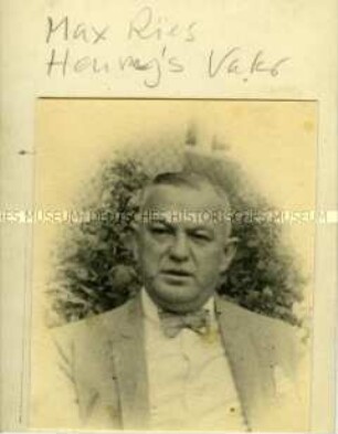 Max Ries, der Vater von Henry Ries