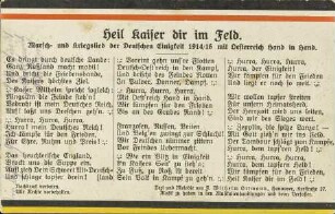 Heil Kaiser dir im Feld.